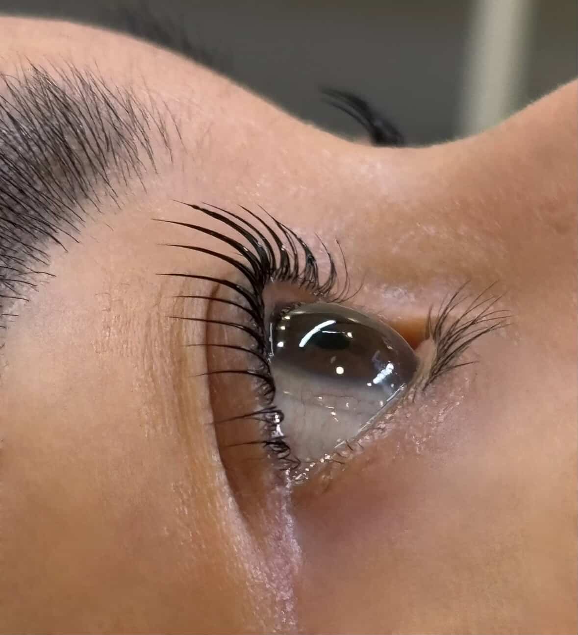 Lash Extension Detail Side Cut